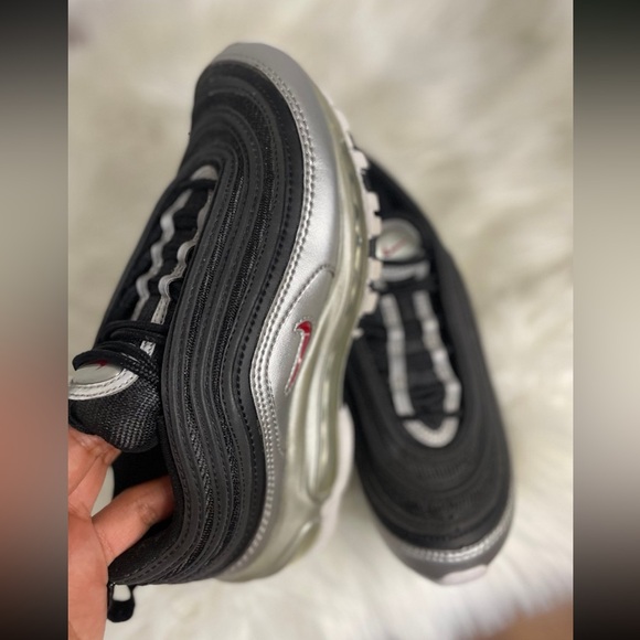 Nike Air Max 97 QS 'B-Sides Metallic Silver - Picture 9 of 11